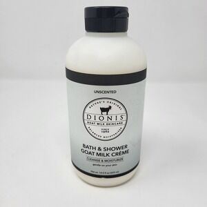 Dionis Goat Milk Skincare Unscented Bath & Shower Goat Milk Crème 14.5 Fl Oz